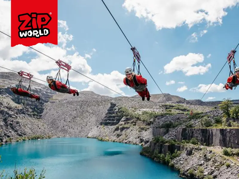 Zip World Velocity zip wire experience for 2 people or £250 cash alternative