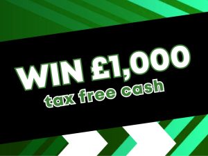 Win £1,000 in tax free cash