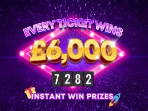 7,282 instant win prizes in our £6,000 mega prize giveaway
