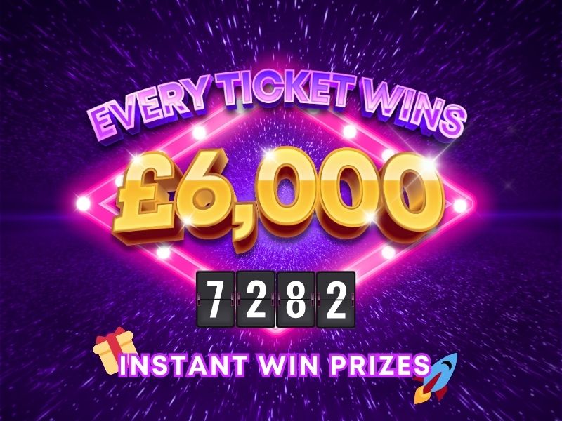 7,282 instant win prizes in our £6,000 mega prize giveaway