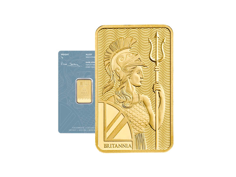 Britannia 5g gold bullion minted | 999.9 Fine Gold or £300 cash