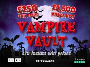 370 Instant wins - Vampire Vault with £250 end prize