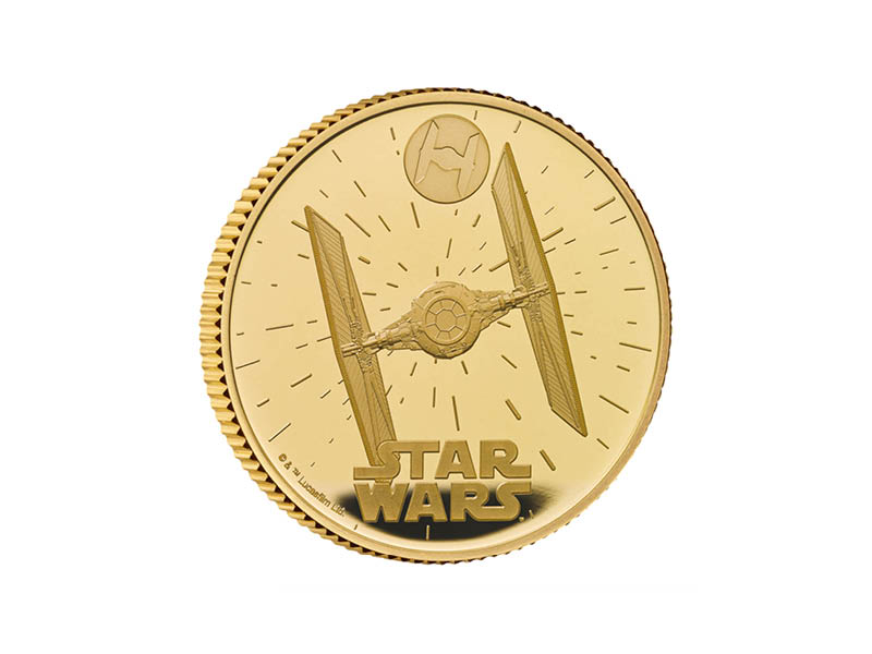 Low odds Star Wars TIE Fighter 2024 UK 1/4oz Gold Coin or £700 in cash