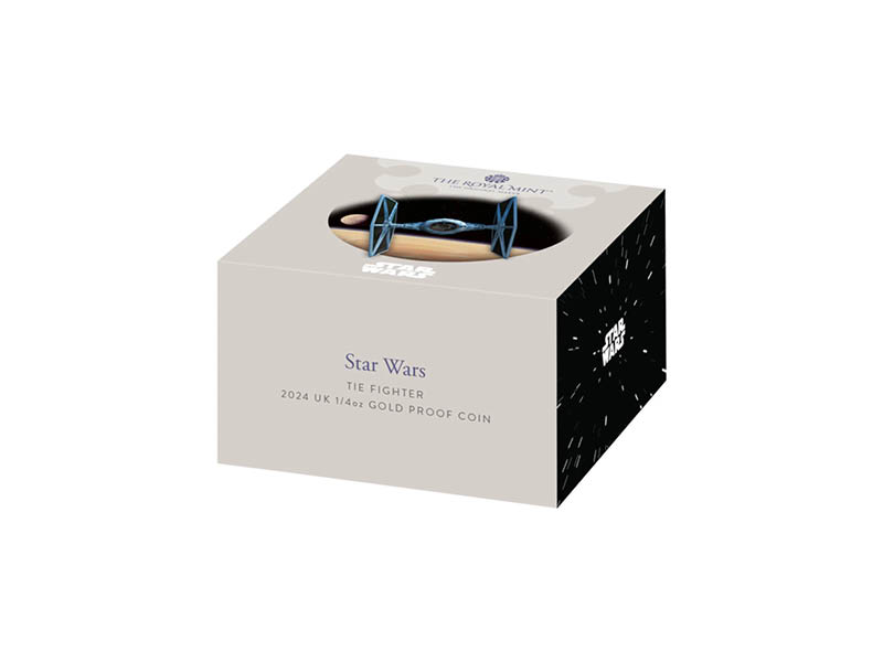 Low odds Star Wars TIE Fighter 2024 UK 1/4oz Gold Coin or £700 in cash