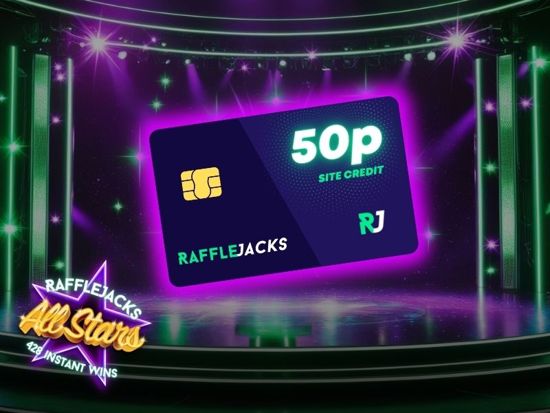 Rafflejacks All Stars - 428 instant wins - £2,000 in prizes & £250 end prize