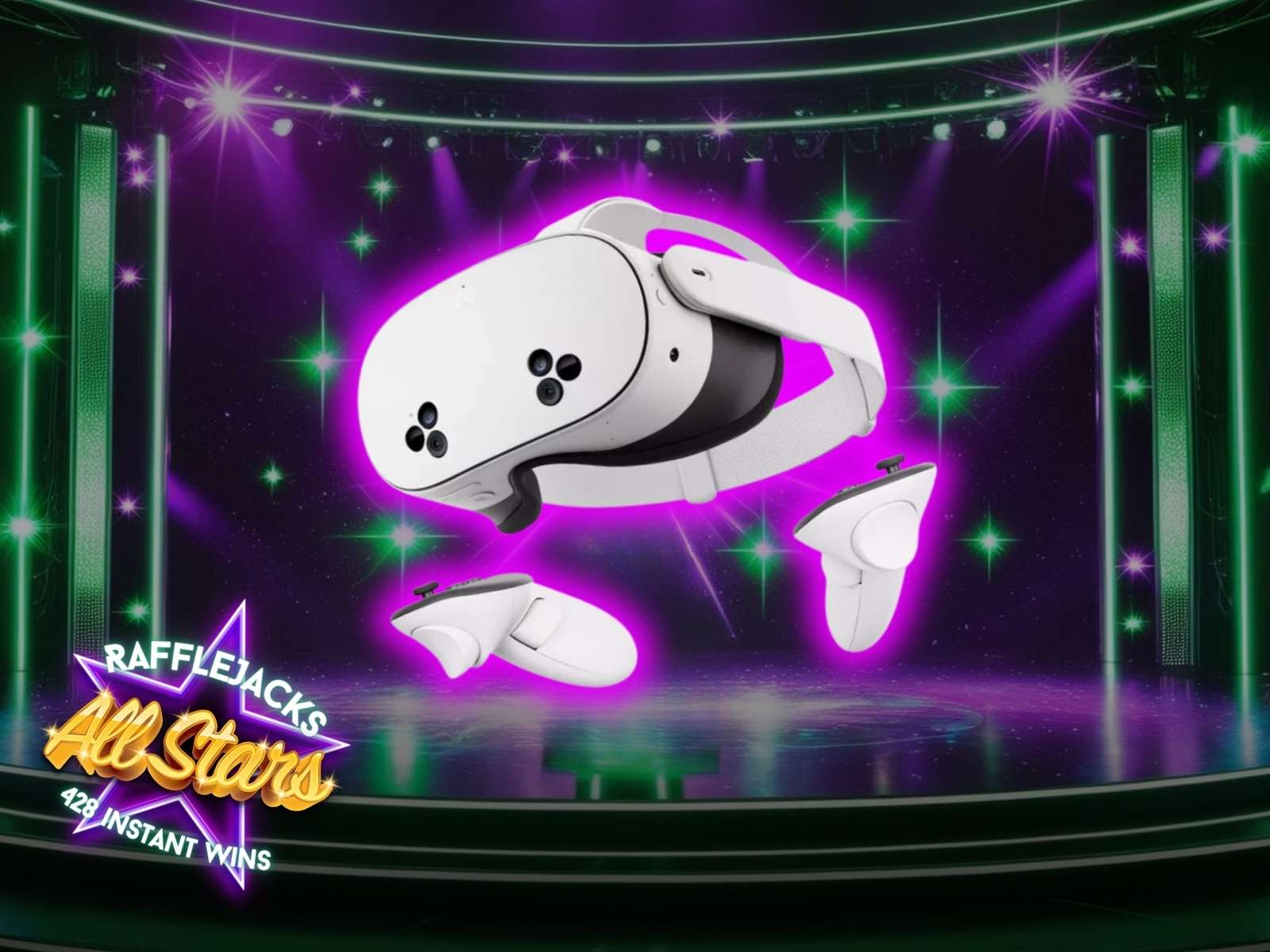 Rafflejacks All Stars - 428 instant wins - £2,000 in prizes & £250 end prize