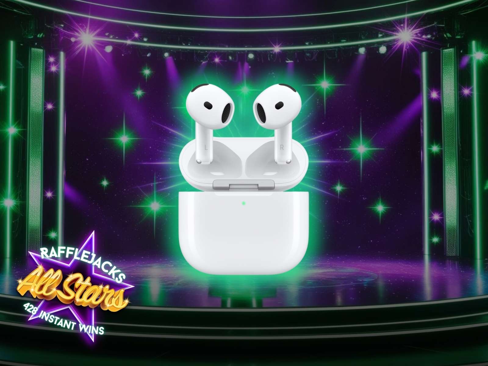 Rafflejacks All Stars - 428 instant wins - £2,000 in prizes & £250 end prize