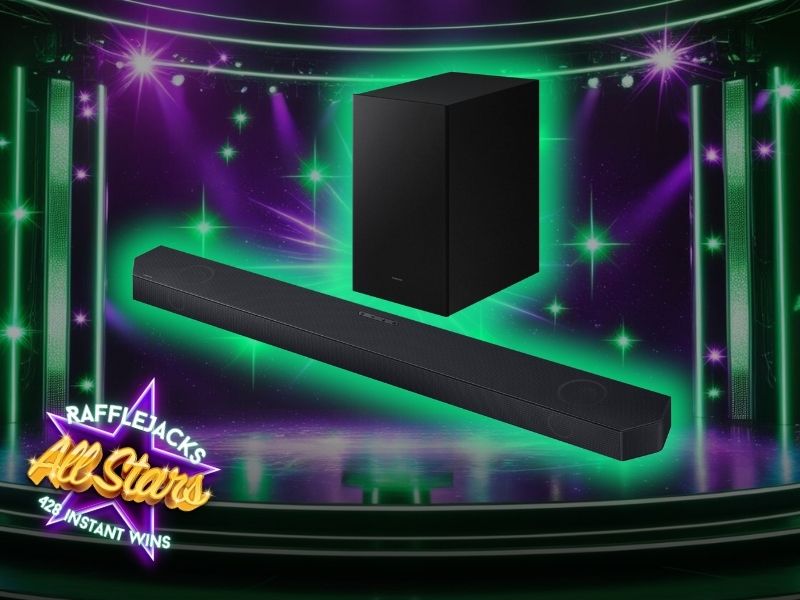 Rafflejacks All Stars - 428 instant wins - £2,000 in prizes & £250 end prize